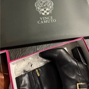 Vince Camuto Black Leather Footwear
